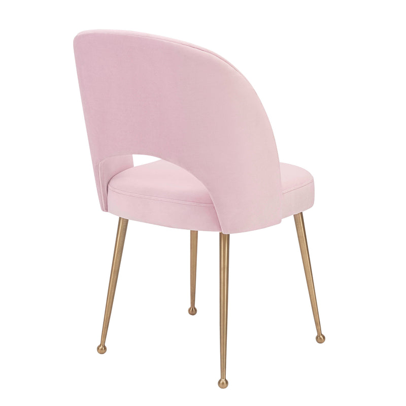 Swell Performance Velvet Dining Chair-zoom-