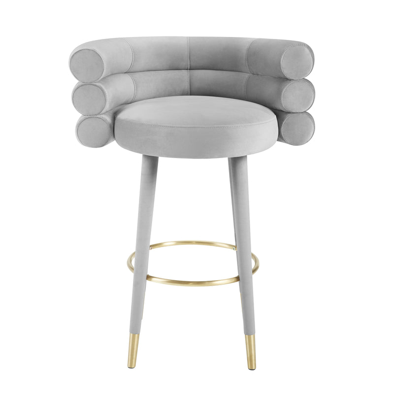 Betty Performance Velvet Stool-zoom-