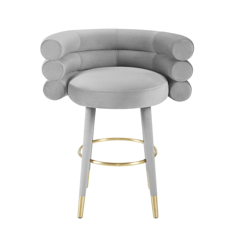 Betty Performance Velvet Stool-zoom-