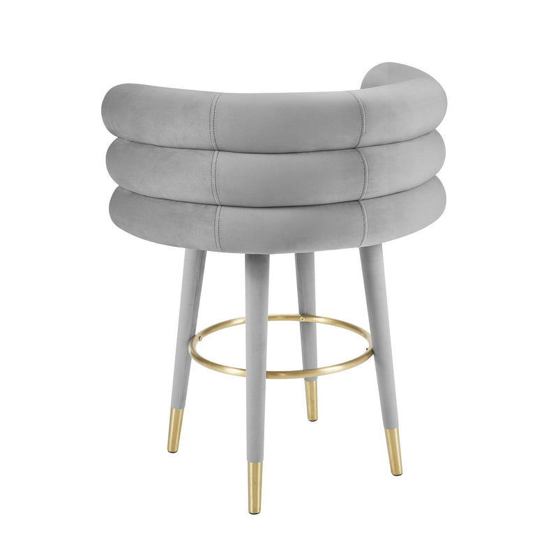 Betty Performance Velvet Stool-zoom-