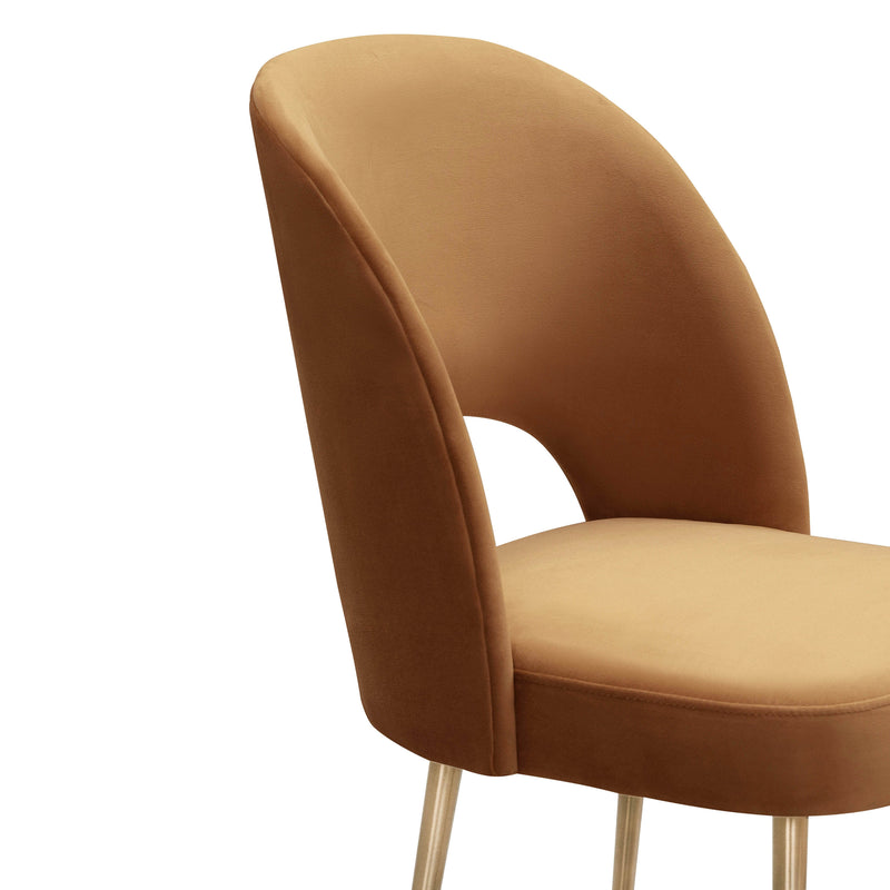 Swell Performance Velvet Dining Chair-zoom-