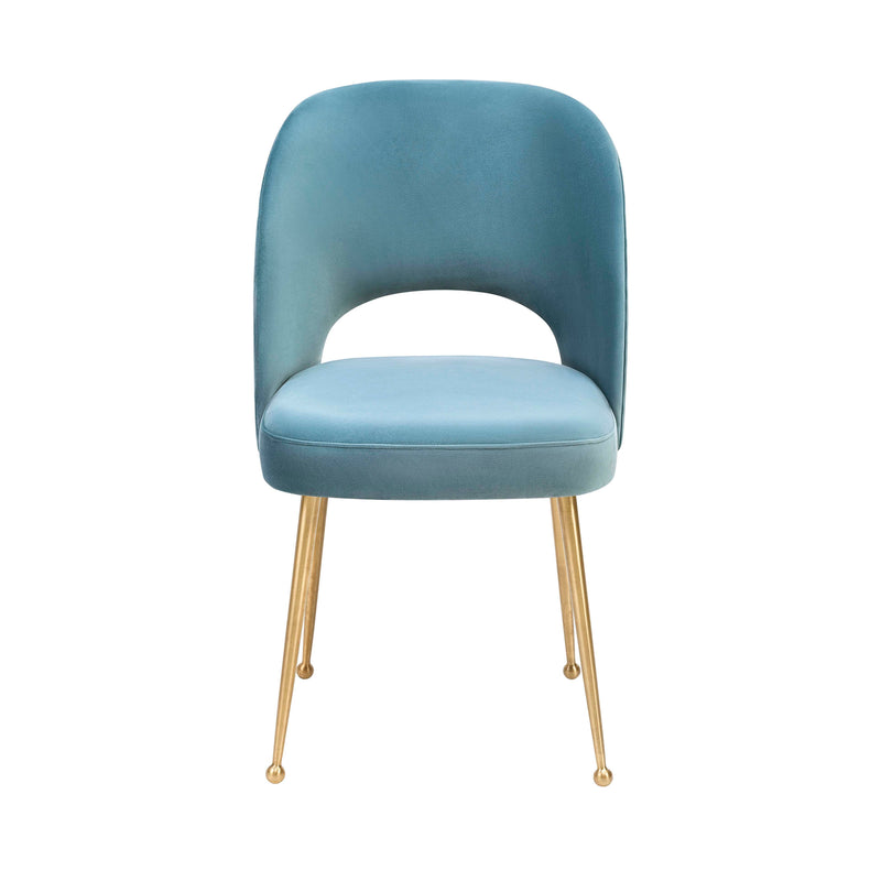 Swell Performance Velvet Dining Chair-zoom-