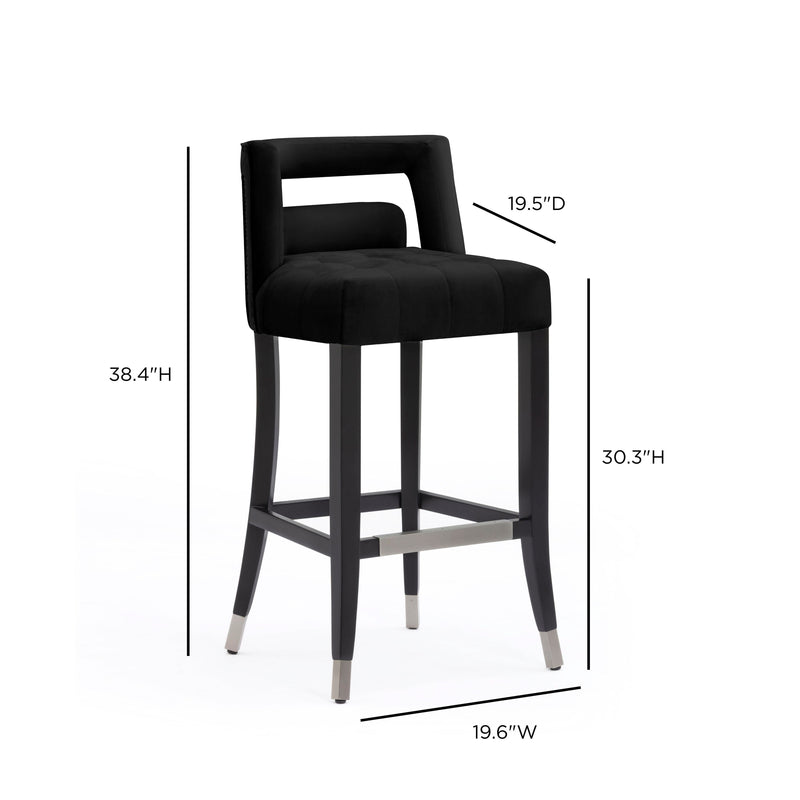 Hart Performance Velvet Stool-zoom-