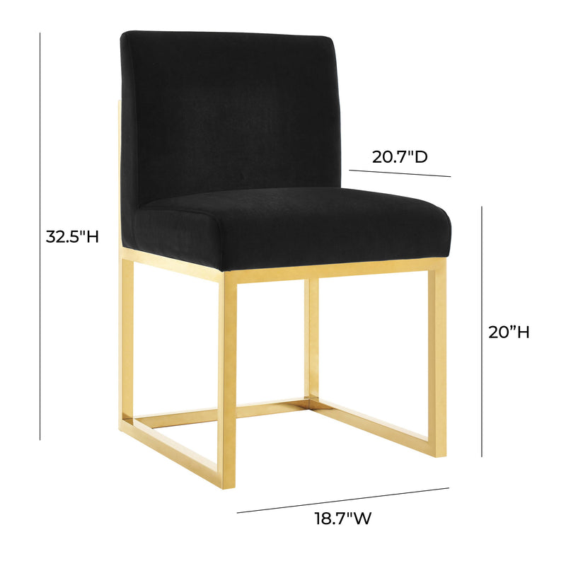 Haute Black Performance Velvet Chair-zoom-