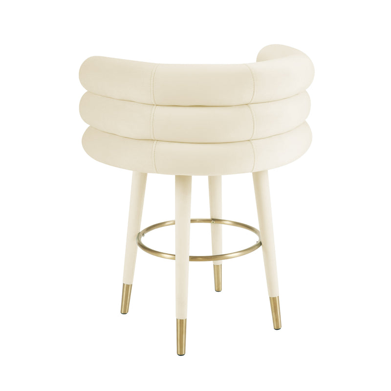 Betty Performance Velvet Stool-zoom-
