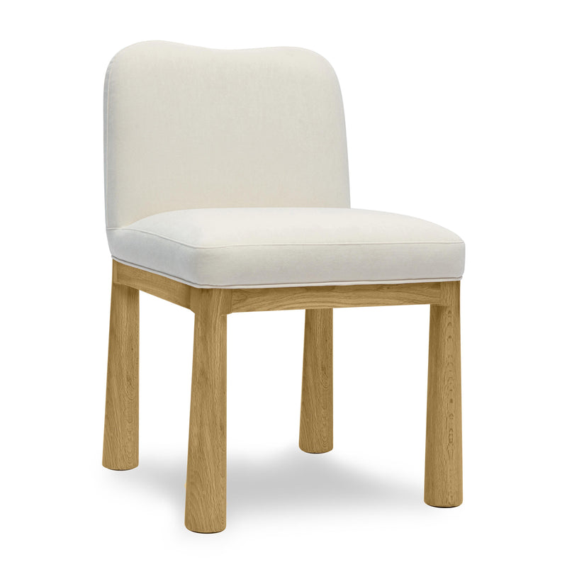 Tiara Performance Velvet and Oak Dining Chair-zoom-