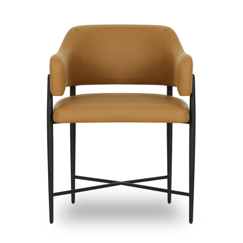 Sezanne Contract-Grade Vegan Leather Dining Chair-zoom-