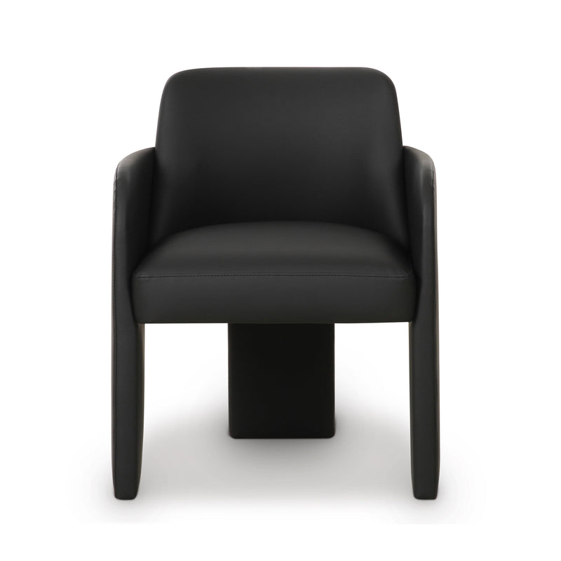 Leo Performance Vegan Leather Dining Chair-zoom-
