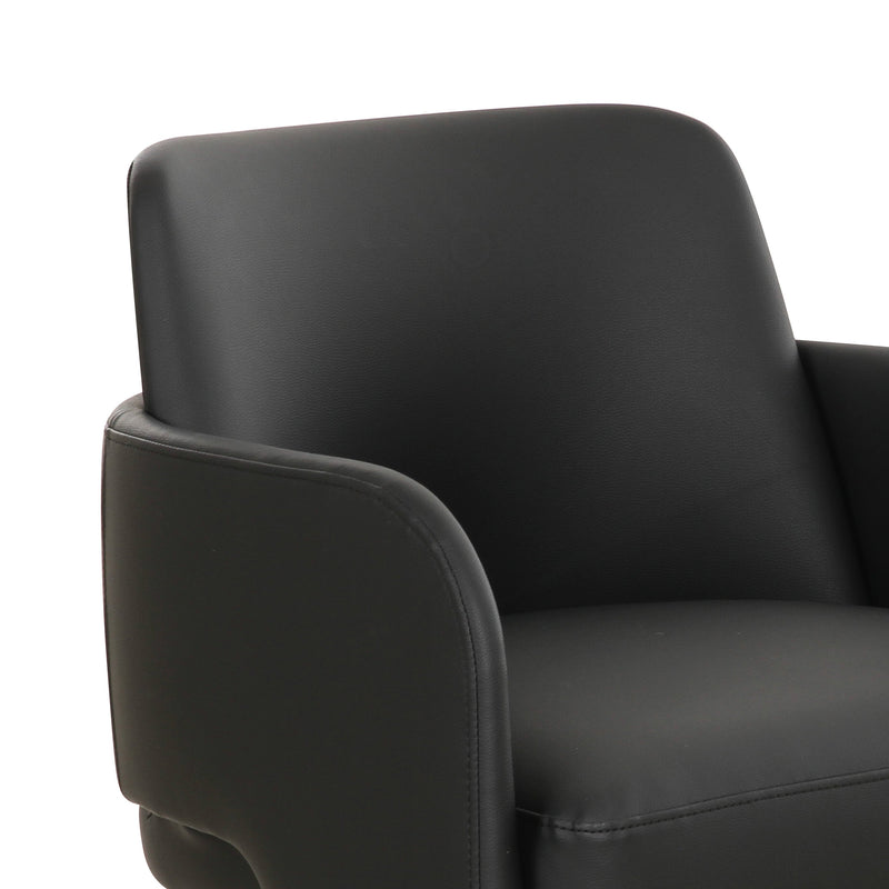 Leo Performance Vegan Leather Dining Chair-zoom-