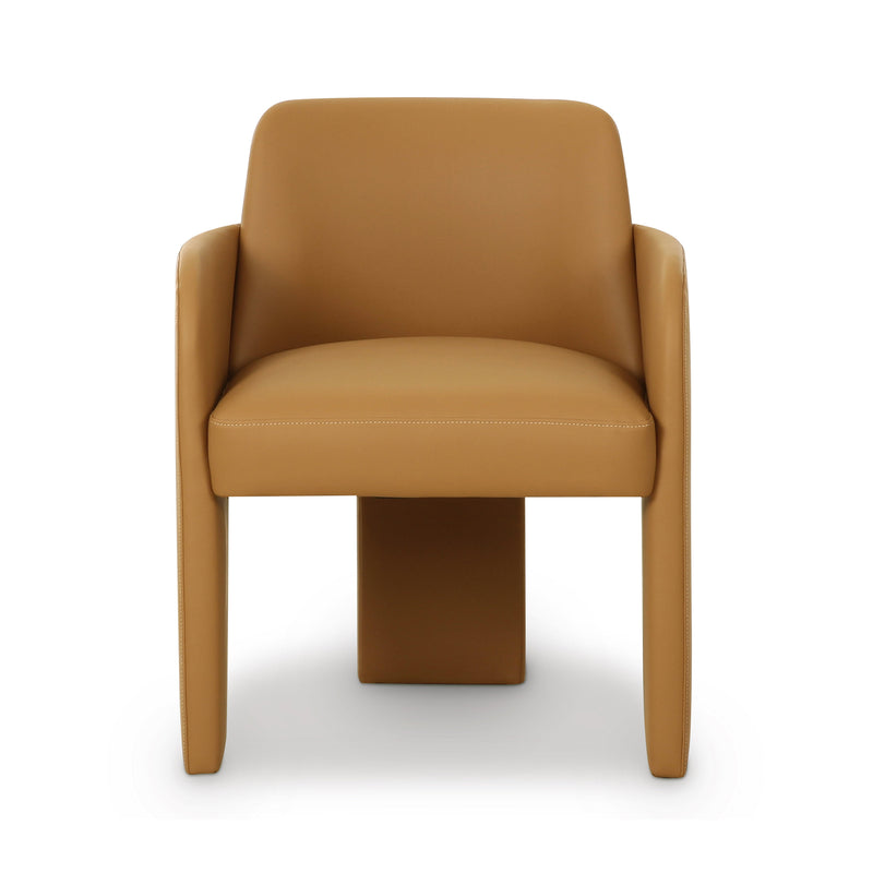Leo Performance Vegan Leather Dining Chair-zoom-