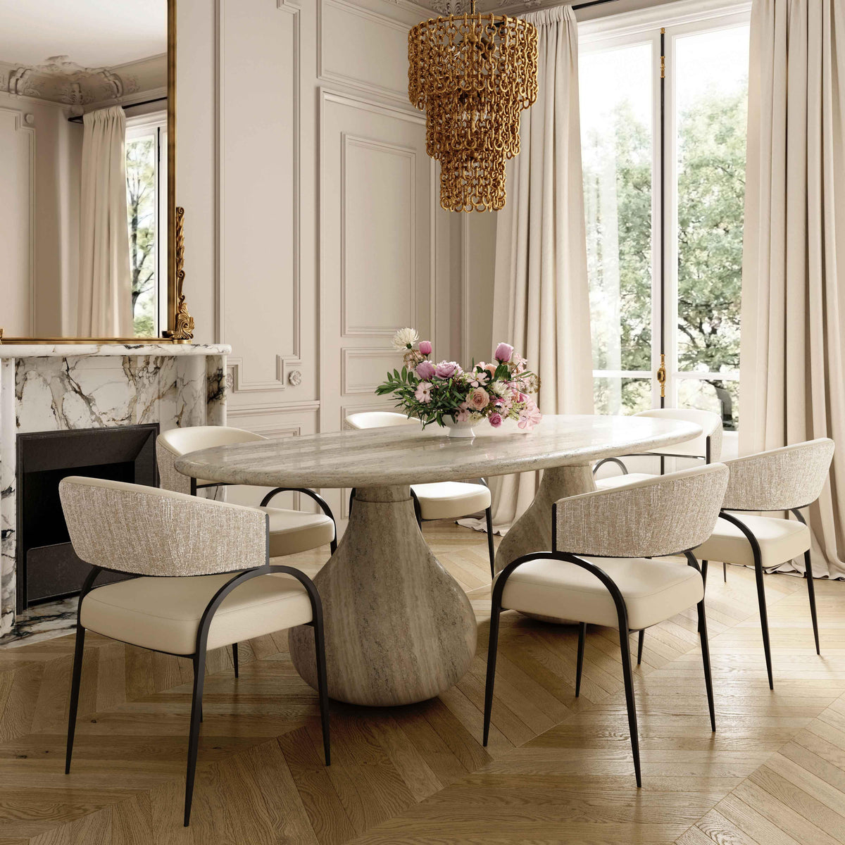 Tatum Dining Seating Collection – Dining Chair | Lusso Furniture (view 5)