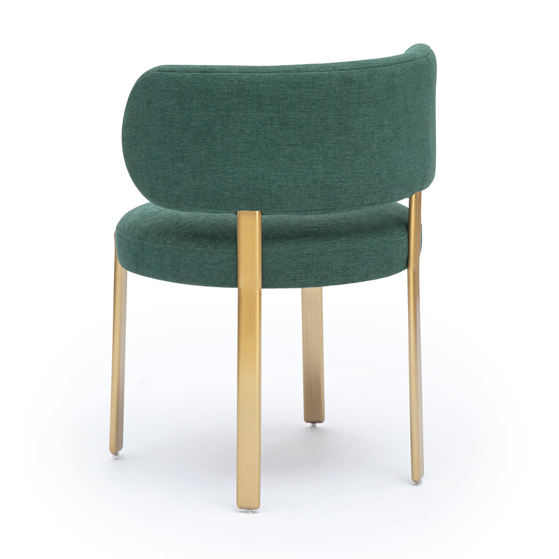 Margaret Green Performance Chenille Dining Chair-zoom-