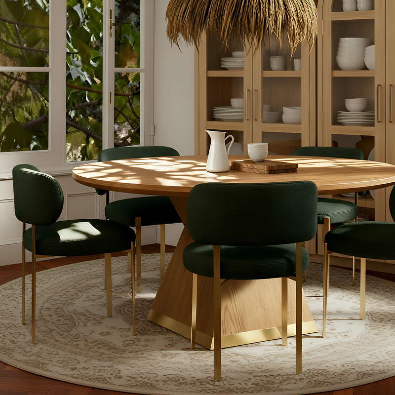 Margaret Green Performance Chenille Dining Chair-zoom-