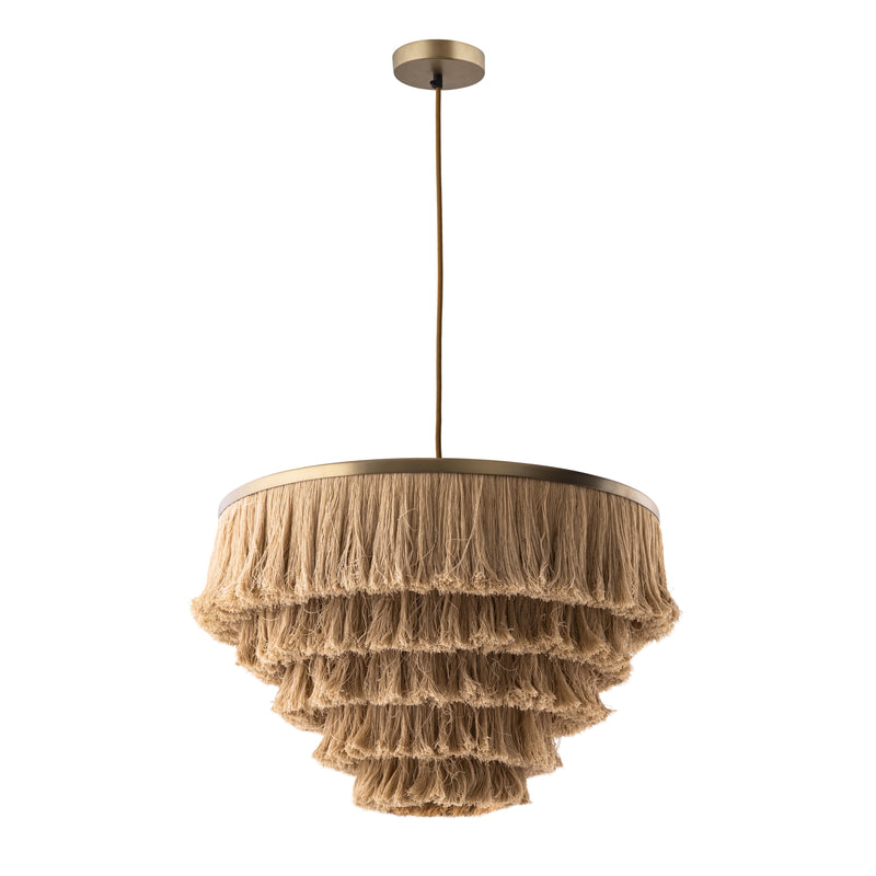 Sarai Natural Fringe Pendant-zoom-