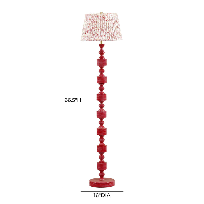 Peggy Pink Spotted Floor Lamp-zoom-