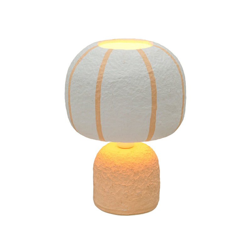 Margate Cotton Mache Table Lamp-zoom-