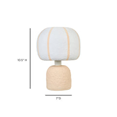 Margate Cotton Mache Table Lamp
