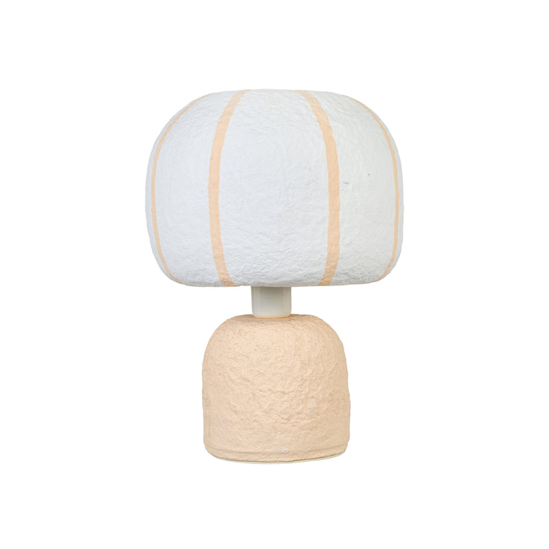 Margate Cotton Mache Table Lamp-zoom-