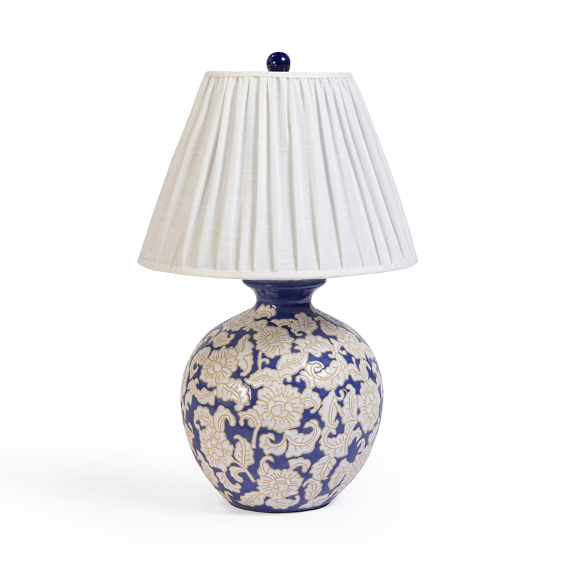 Diana Blue & White Table Lamp-zoom-