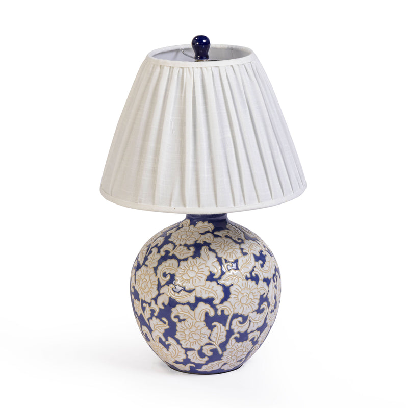 Diana Blue & White Table Lamp-zoom-
