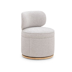 Amaya Grey Textured Performance Fabric Swivel Desk Chair