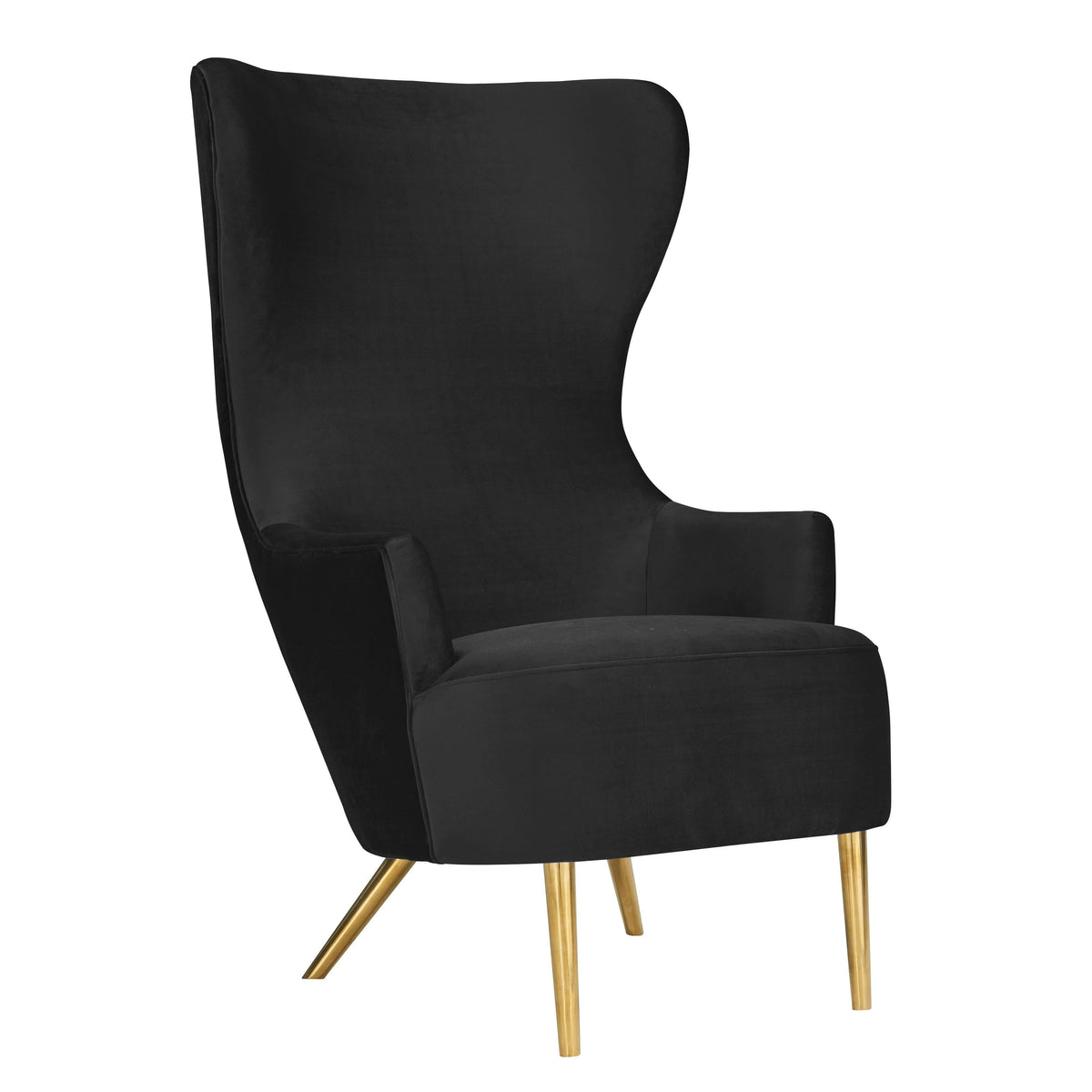 Julia Performance Velvet Wingback Accent Chair by Inspire Me! Home Decor