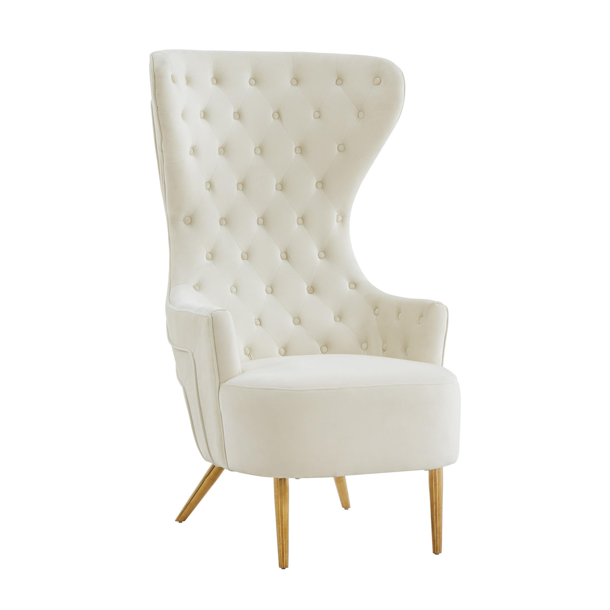 Jezebel Performance Velvet Wingback Accent Chair by Inspire Me! Home Decor