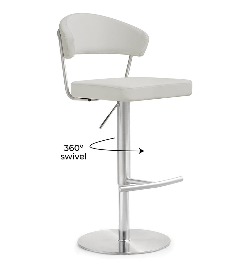 Cosmo Performance Vegan Leather Adjustable Stool-zoom-