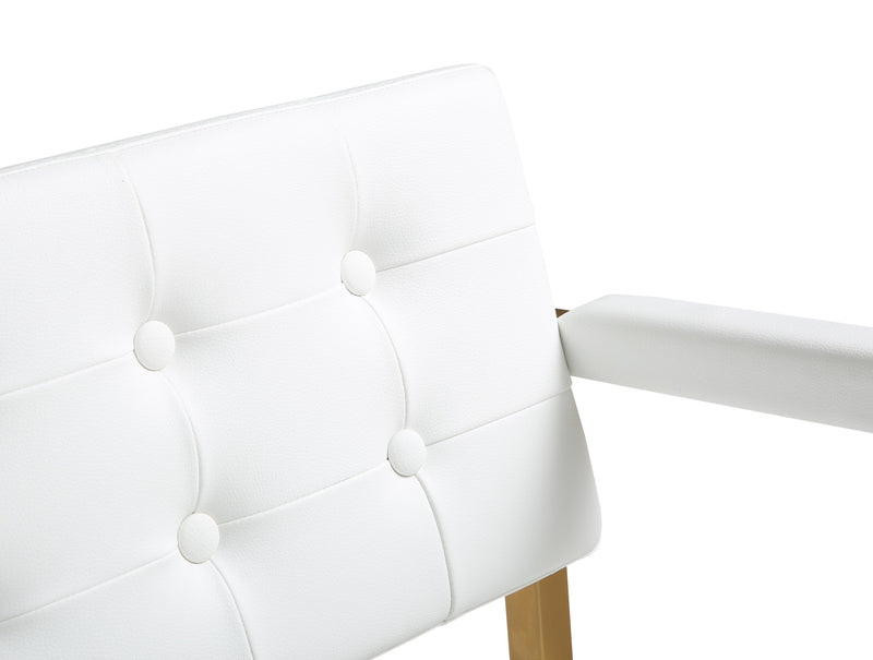 Director Performance Vegan Leather Stool with Gold Base-zoom-