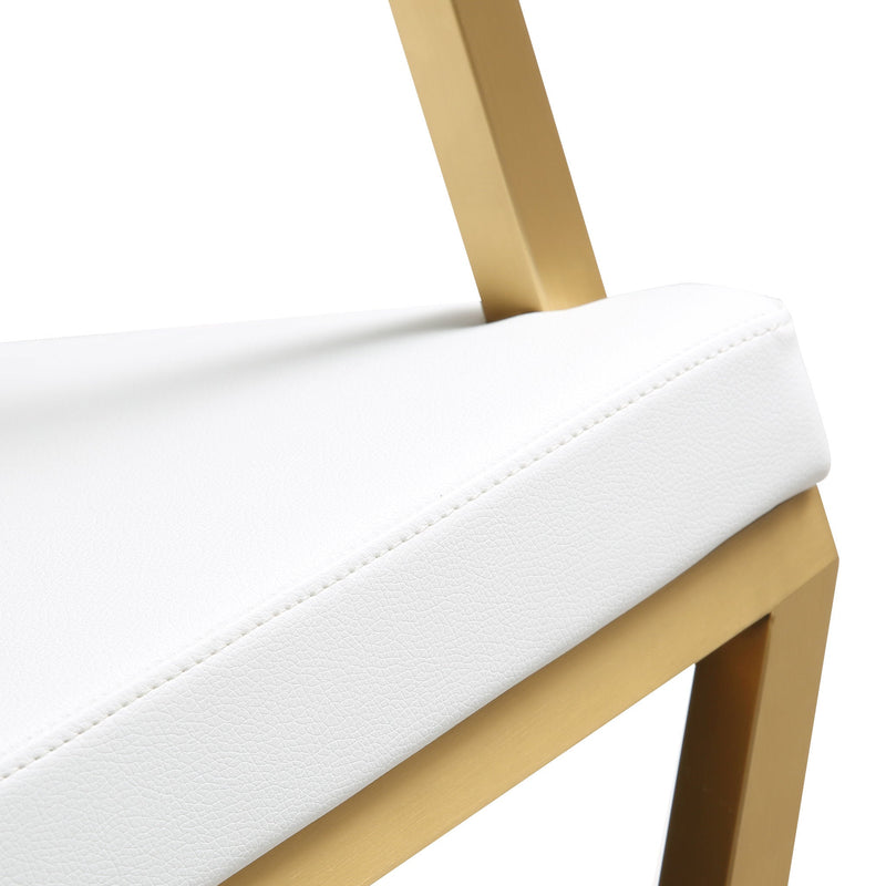 Director Performance Vegan Leather Stool with Gold Base-zoom-