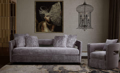 Kennedy Performance Velvet Swivel Accent Chair