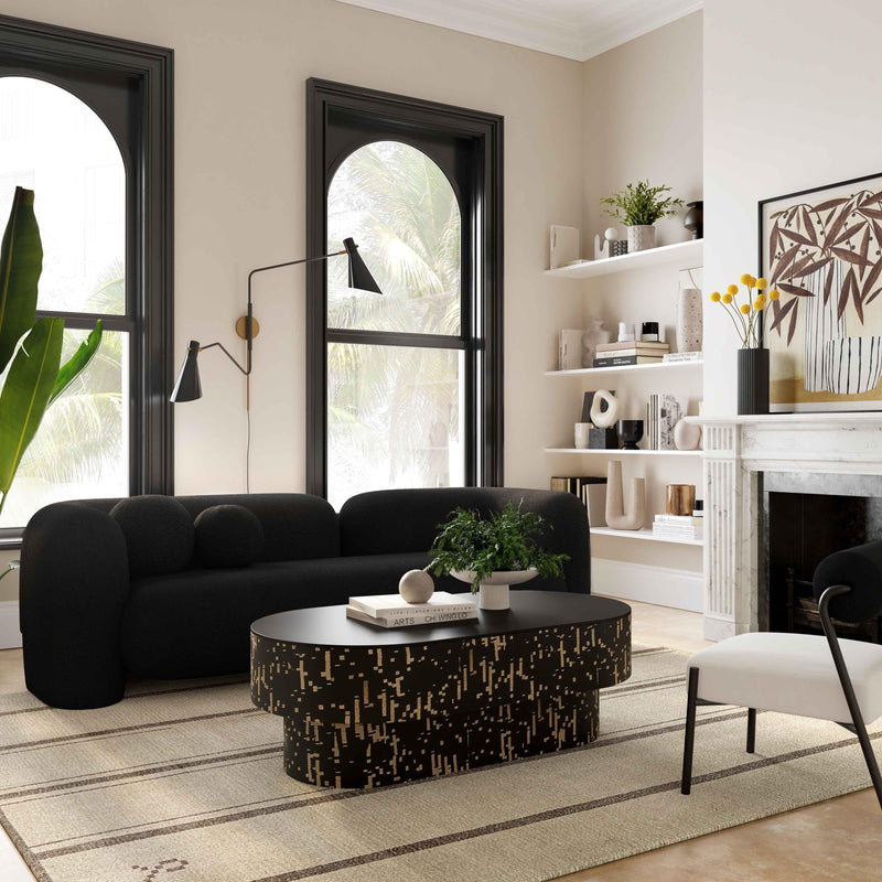 Amelie 91" Contract-Grade Faux Fur Sofa-zoom-