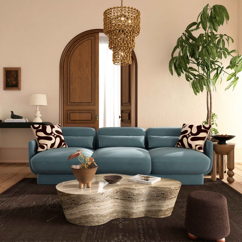 Azalea 90.5" Performance Velvet Sofa-zoom-