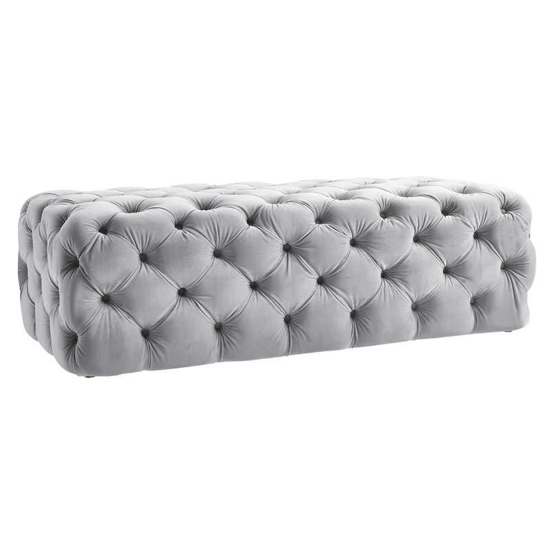 Kaylee 49" Performance Velvet Tufted Jumbo Ottoman-zoom-