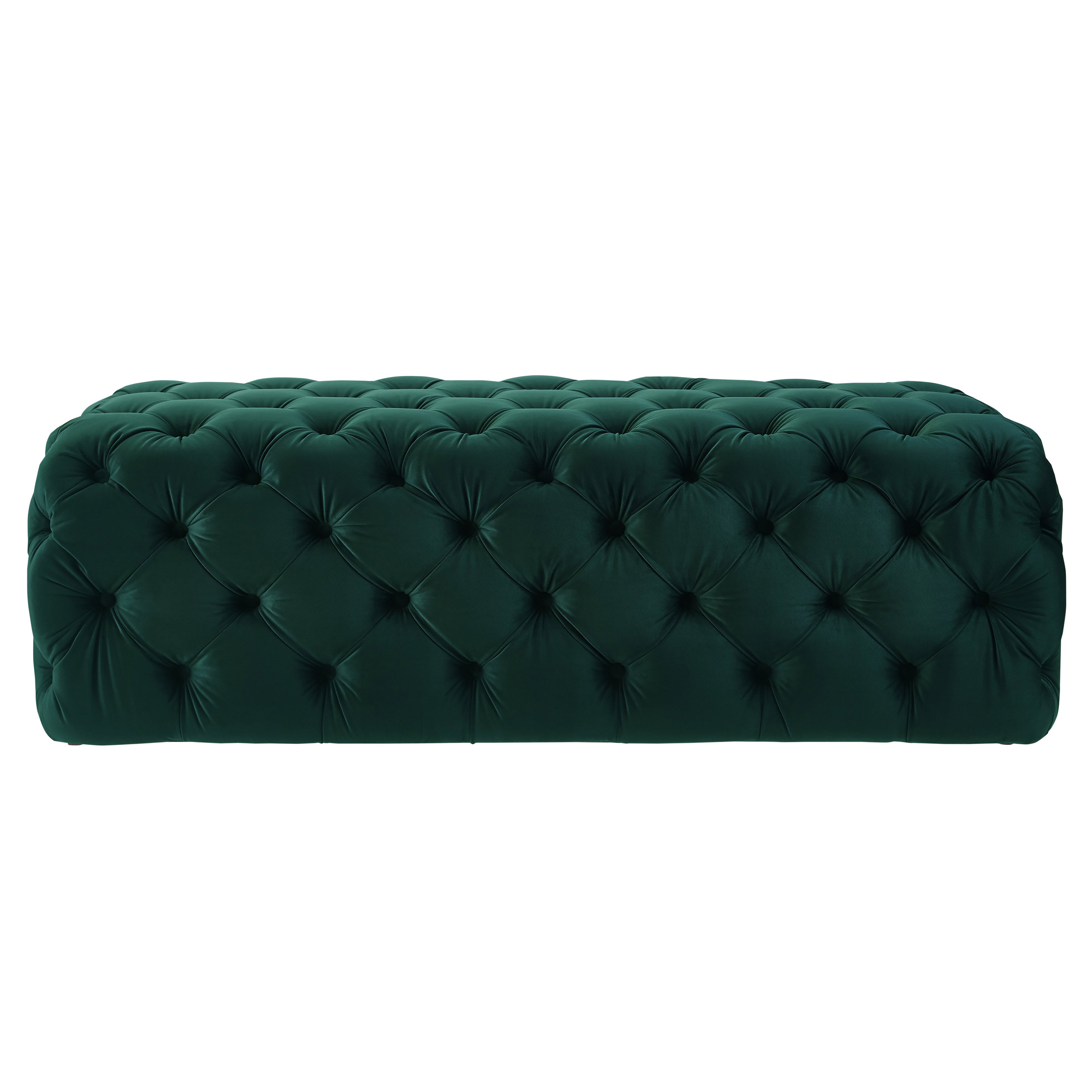 Kaylee 49" Performance Velvet Tufted Jumbo Ottoman