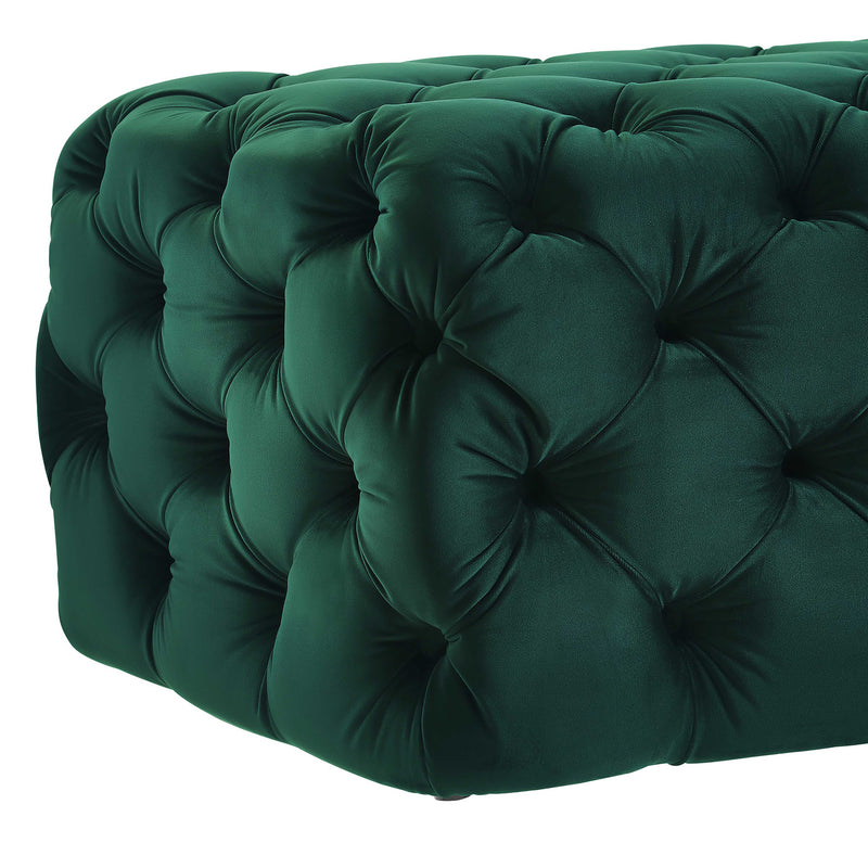 Kaylee 49" Performance Velvet Tufted Jumbo Ottoman-zoom-