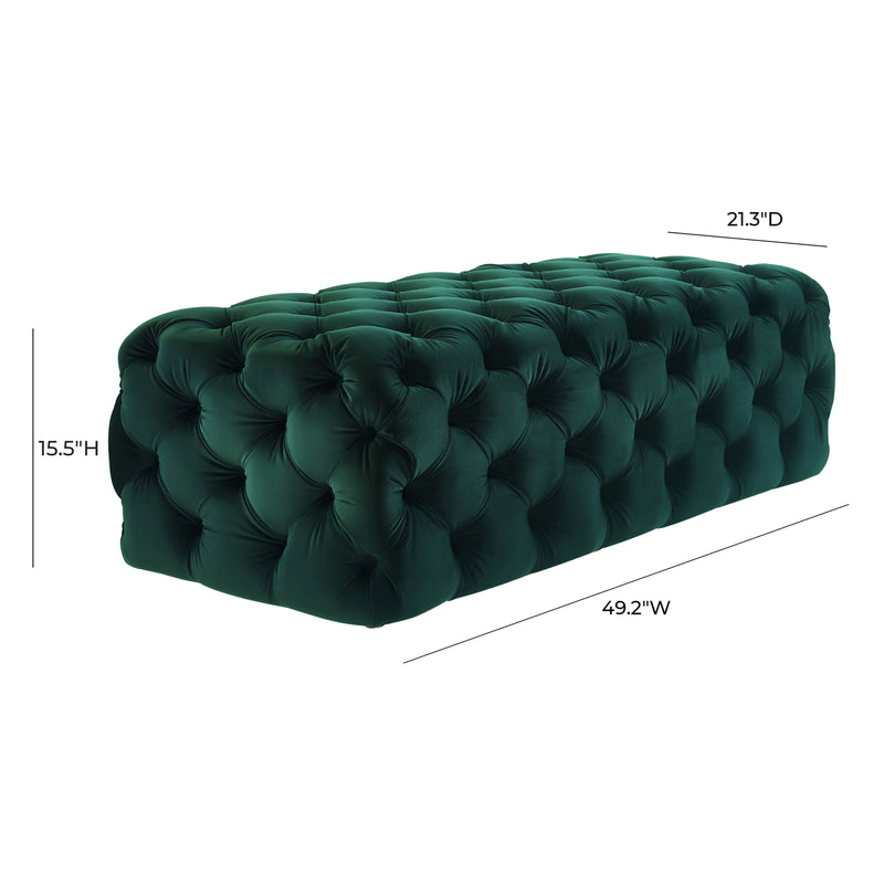 Kaylee 49" Performance Velvet Tufted Jumbo Ottoman-zoom-