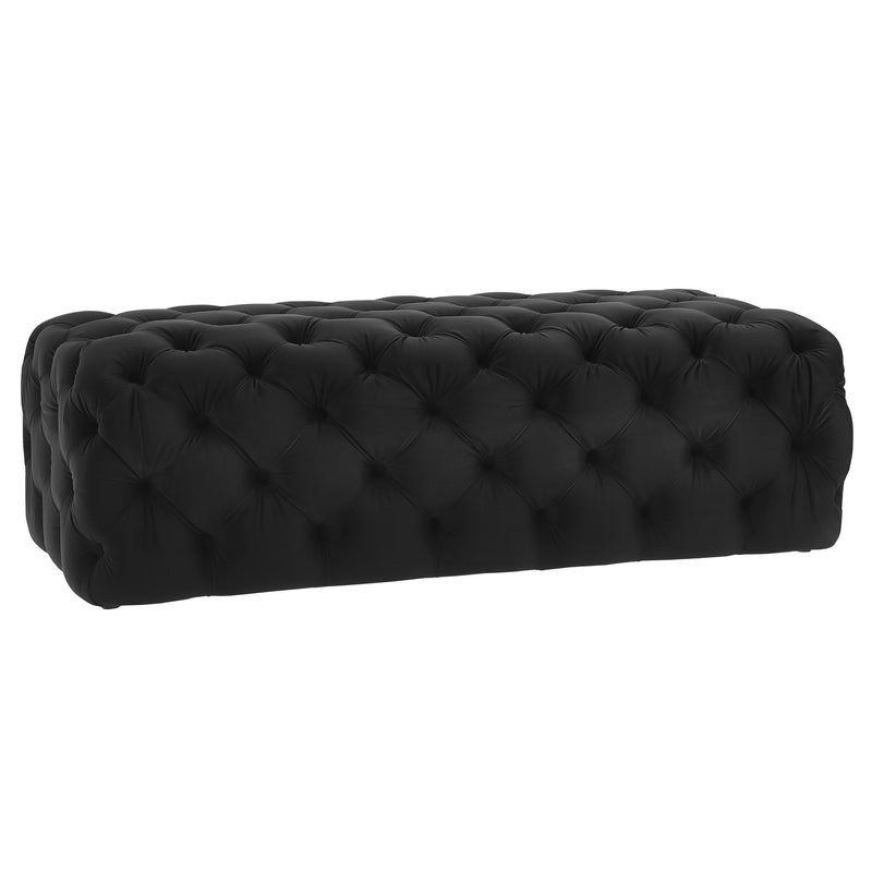 Kaylee 49" Performance Velvet Tufted Jumbo Ottoman-zoom-