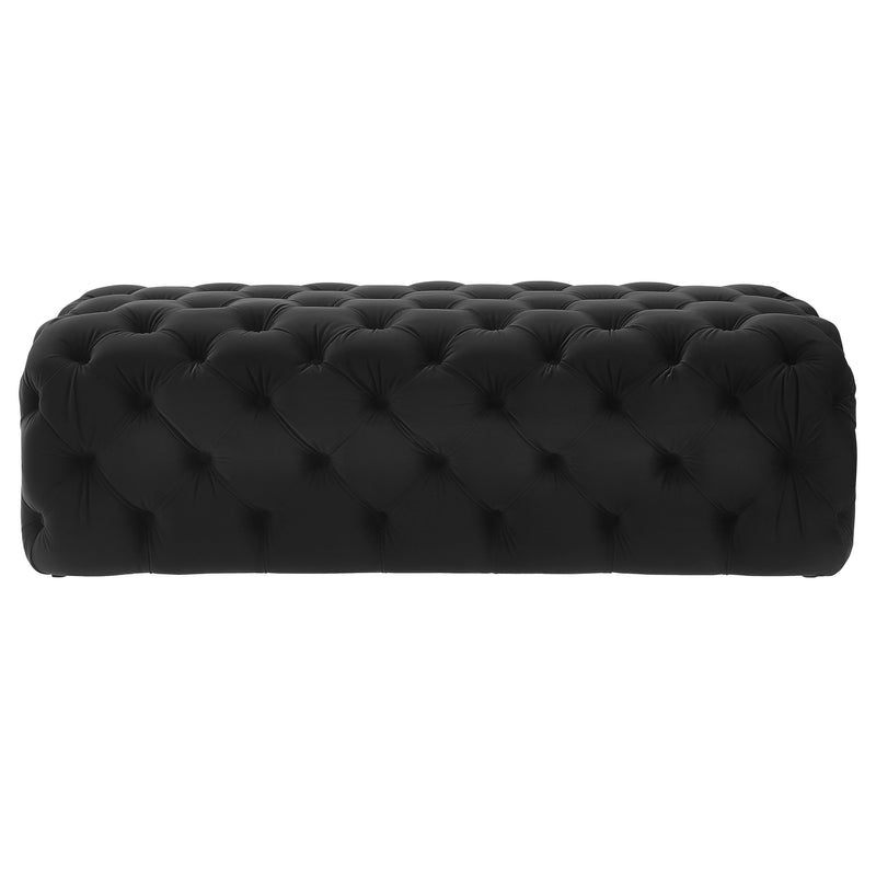 Kaylee 49" Performance Velvet Tufted Jumbo Ottoman-zoom-