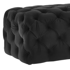 Kaylee 49" Performance Velvet Tufted Jumbo Ottoman