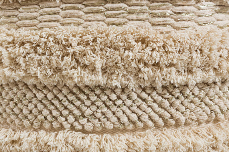 Yorba Beige Cotton Pouf-zoom-