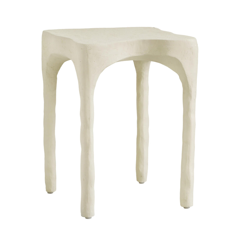 Skully Cream Textured Side Table-zoom-