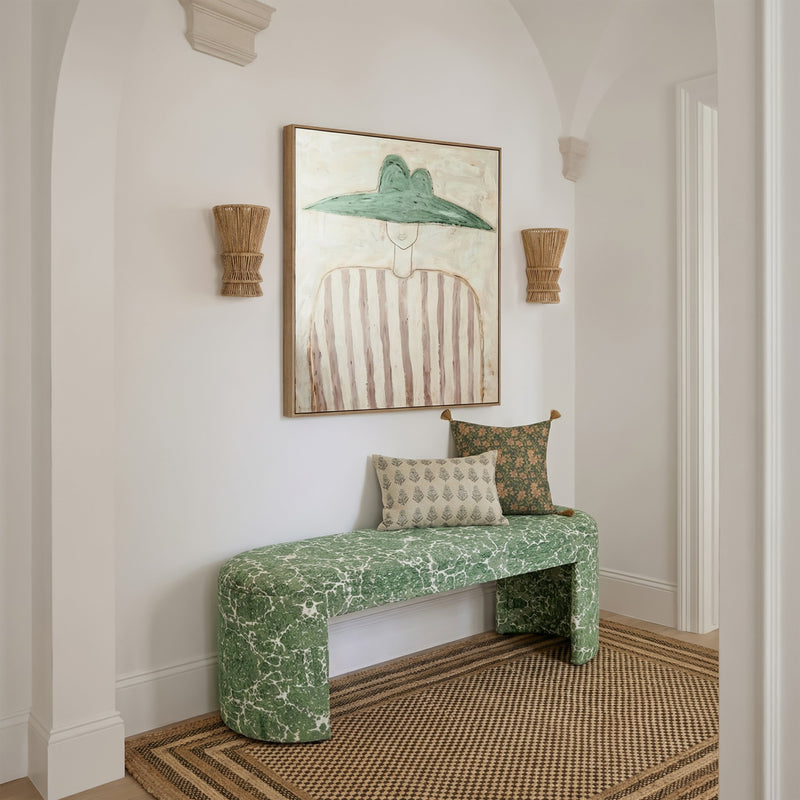 Greenspace 39" Rounded Upholstered Bench-zoom-