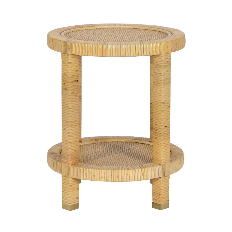 Amara Natural Rattan Side Table-zoom-