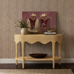 Sally 41" Natural Rattan Console Table