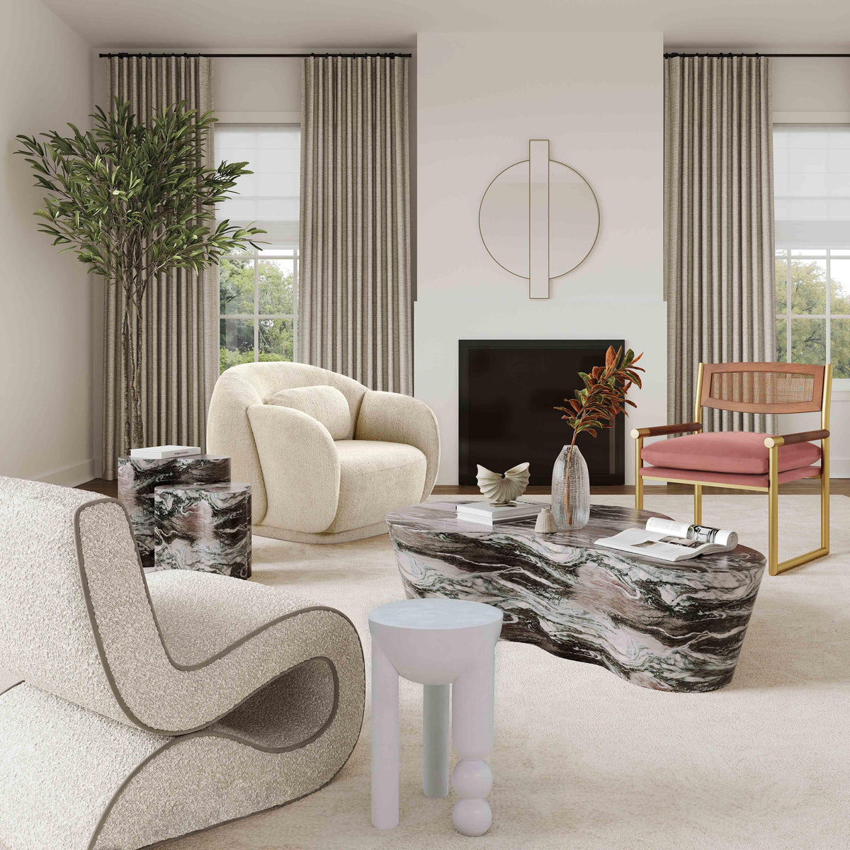 Slab Living Room Collection