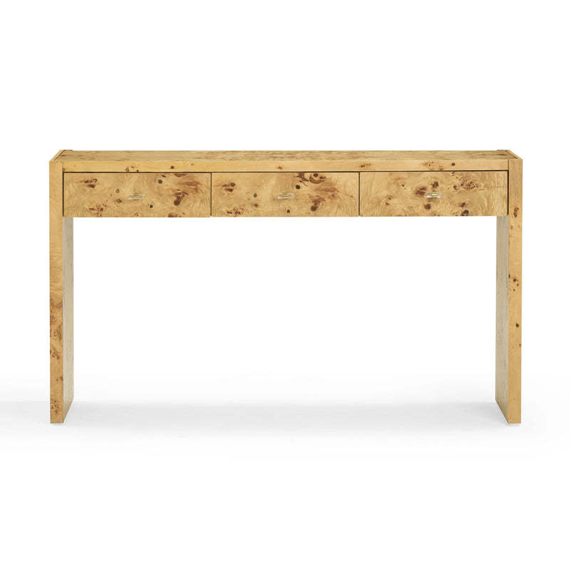 Brandyss 54" Burl Console Table-zoom-