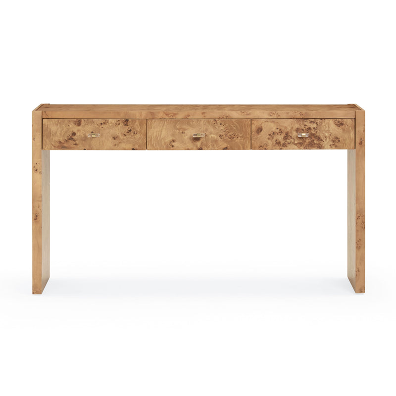 Brandyss 54" Burl Console Table-zoom-