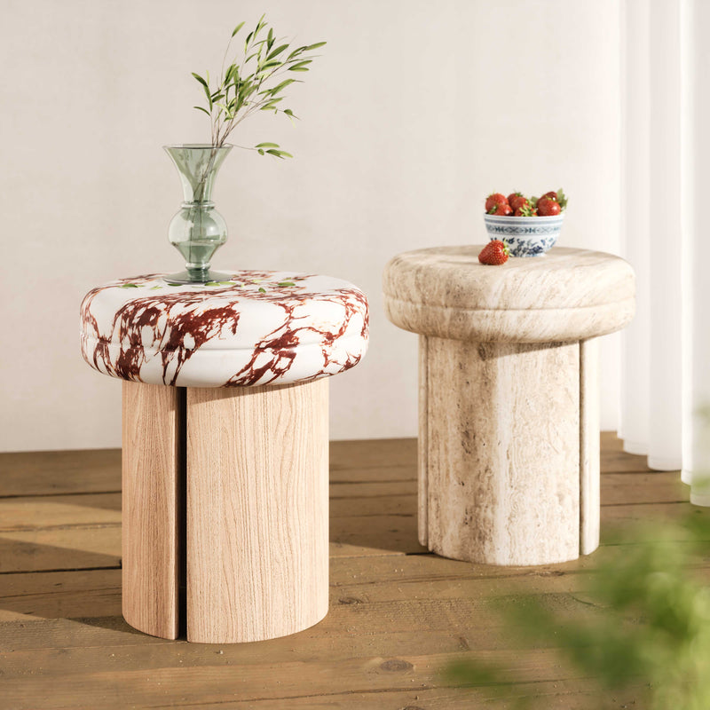 Sheila Textured Concrete Indoor / Outdoor Side Table-zoom-