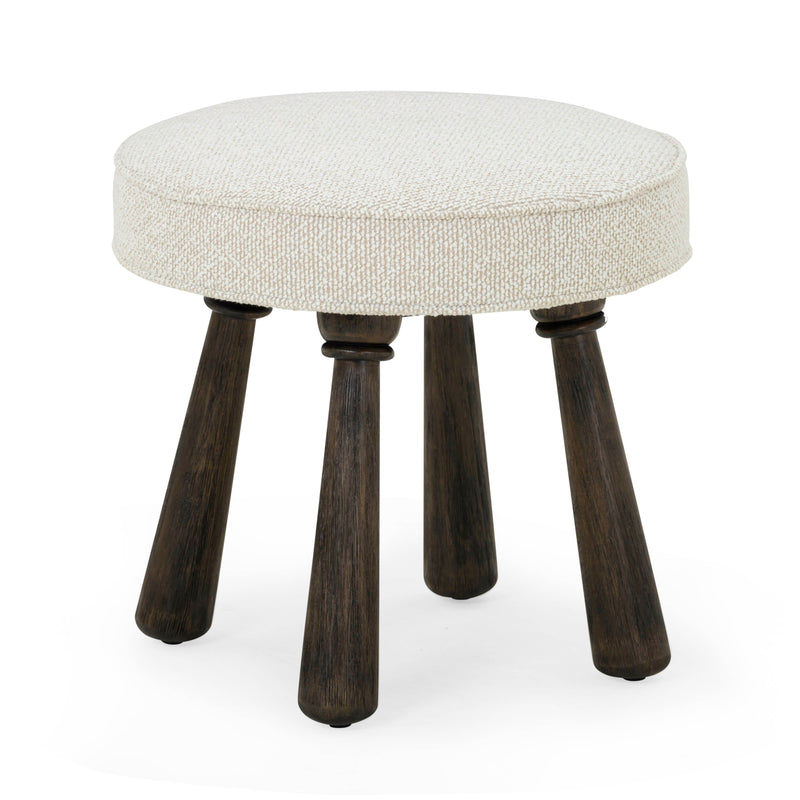 Pookie Performance Boucle Accent Stool-zoom-